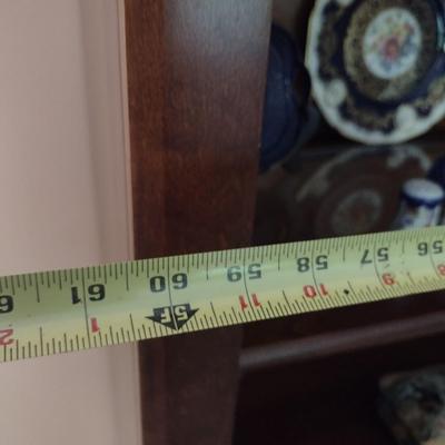 Pair of Matching Solid Cherry Wood Bookcase Wall Units (No Contents)