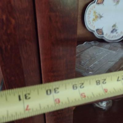 Pair of Matching Solid Cherry Wood Bookcase Wall Units (No Contents)