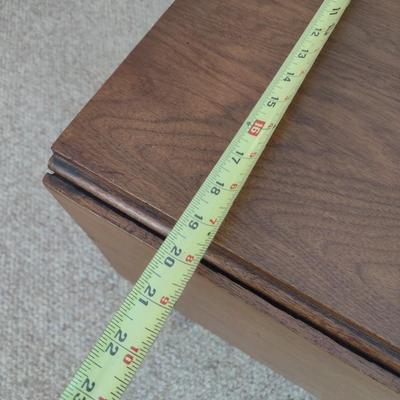 Vintage Solid Wood Drop Leaf Harvest Table