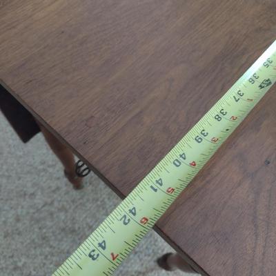 Vintage Solid Wood Drop Leaf Harvest Table