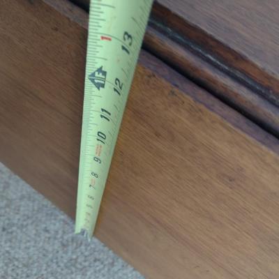 Vintage Solid Wood Drop Leaf Harvest Table