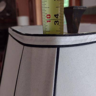 Resin Post Table Lamp with Shade