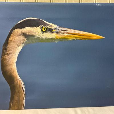 Lot# 170 Heron Profile Photograph on Canvas