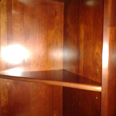 Solid Cherry Wood Corner Book Stand