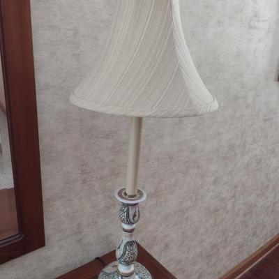 Porcelain Base Candle Stick Table Lamp