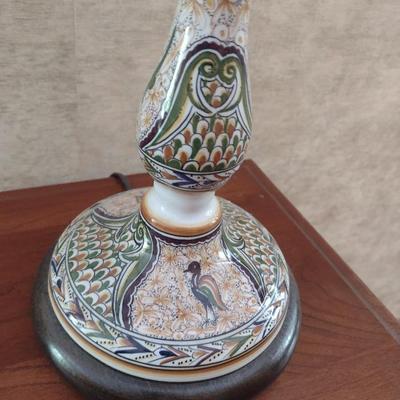 Porcelain Base Candle Stick Table Lamp