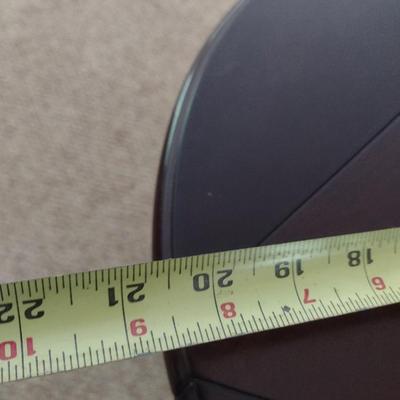 Mahogany Round Drop Leaf Accent Table