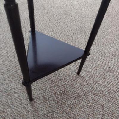 Mahogany Round Drop Leaf Accent Table