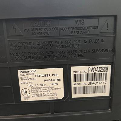 PANASONIC 25” CRT TV/VCR Combo