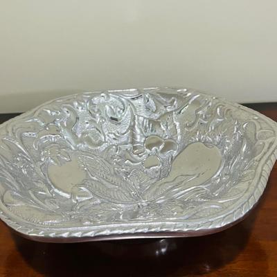 PEWTER Marked Serving dishes
