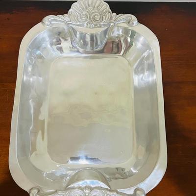 PEWTER Marked Serving dishes