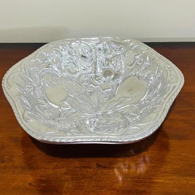 PEWTER Marked Serving dishes
