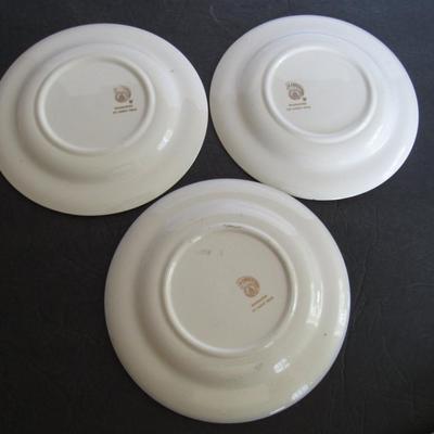 Antique George/Martha Washington 7" Plates, Capsco, Washington DC, 22K, Nice!