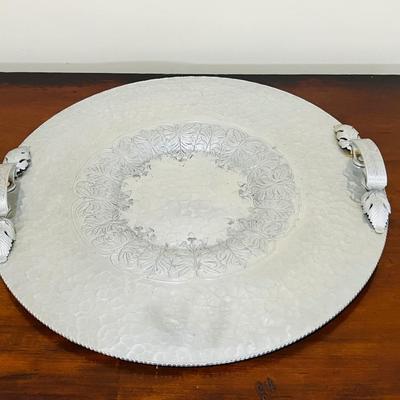 Vintage Continental Hand Wrought Hammered Aluminum serving # 574 and 582