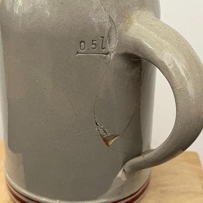 Six Werner Corzelius German Stoneware Beer Mug Tankard Steins