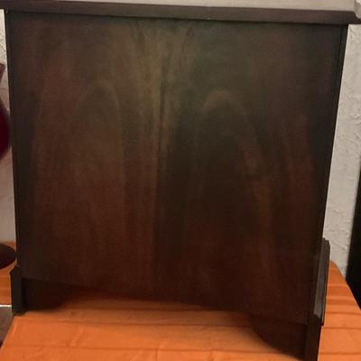 Miniature serpentine Mahogany chest / table, Southhampton furniture, four drawer chest
