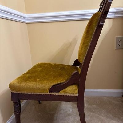Victorian Style Chair with Carved Detailing