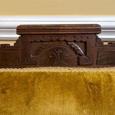 Victorian Style Chair with Carved Detailing