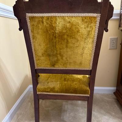 Victorian Style Chair with Carved Detailing