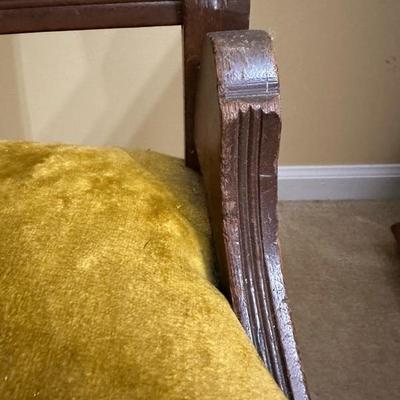 Victorian Style Chair with Carved Detailing
