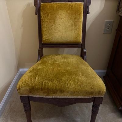 Victorian Style Chair with Carved Detailing