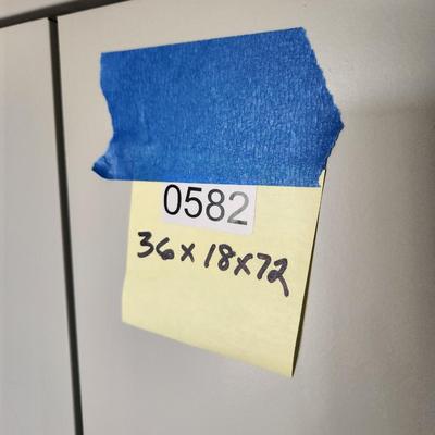 Sandusky Metal Storage Cabinet w Lock & Key 36x18x72