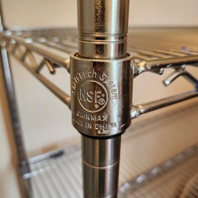 NSF Metal Wire Shelving w Casters 6 Shelves