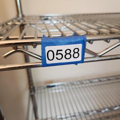 NSF Metal Wire Shelving w Casters 6 Shelves