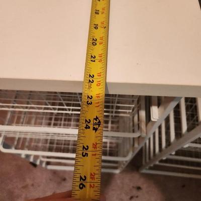 Pair Wire Storage Basket Racks