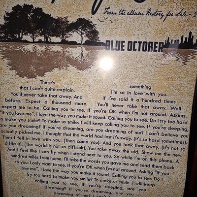 "Calling You" print Blue October