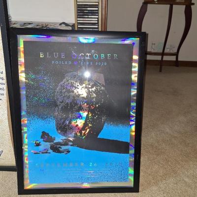 Blue October foil print