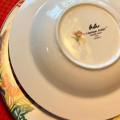 Service for 4 American Atelier, Canton road pattern