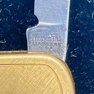 Monsanto 12K GF Money Clip and Pocket Knives