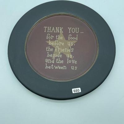 Decorative wooden plate