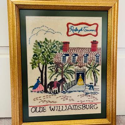 Vintage Embroidered Hand Made Needle Work