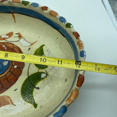 Set of 4 pottery Mexican platters