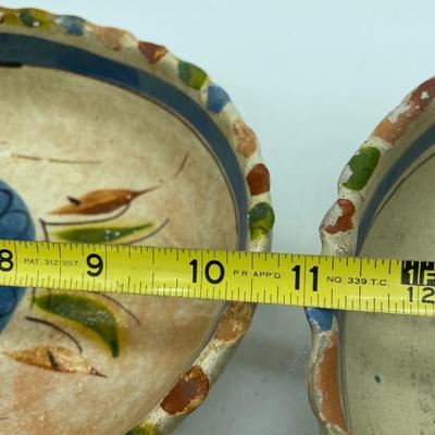 Set of 4 pottery Mexican platters