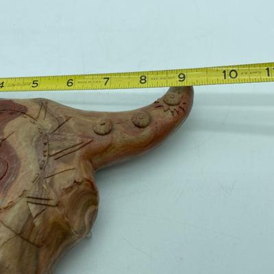 Pottery cow skull