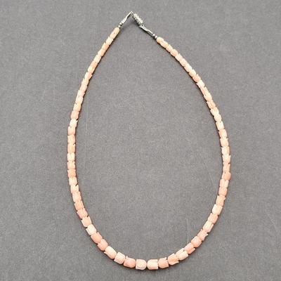Coral Colored Bakelite? Coral Tulip Necklace & Vintage Ballerina Scarf