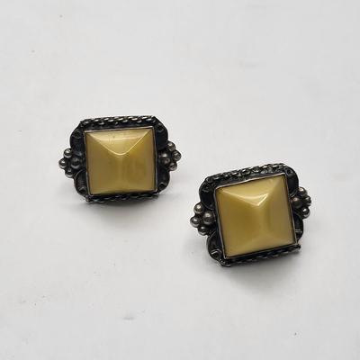 Antique Jewelry Includes Sterling Copper Rhinestone Gold