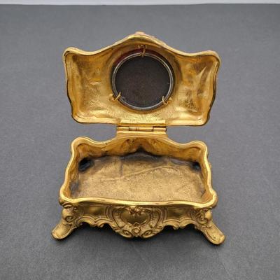 Antique Brooches & Jewelry Box