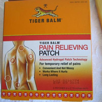 Pain Relieving Patches, back scratcher, massagers