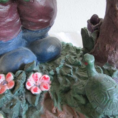 Gnome with turtle