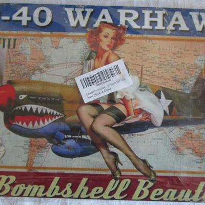 Sainty Art Works 24-040 Tool Box and 2 metal signs