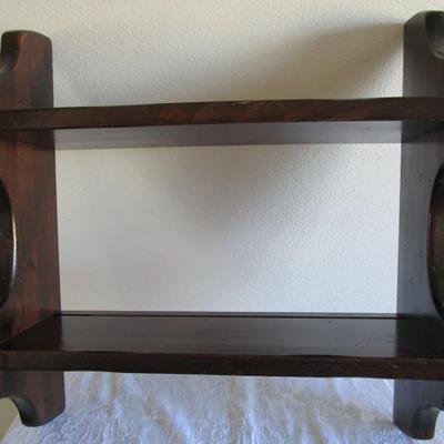 1960's solid wooden shelves #1