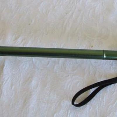 Green walking cane free standing
