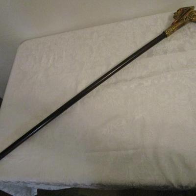 American Indian Chief head walking stick