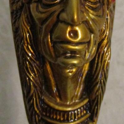 American Indian Chief head walking stick