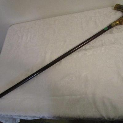 American Indian Chief head walking stick