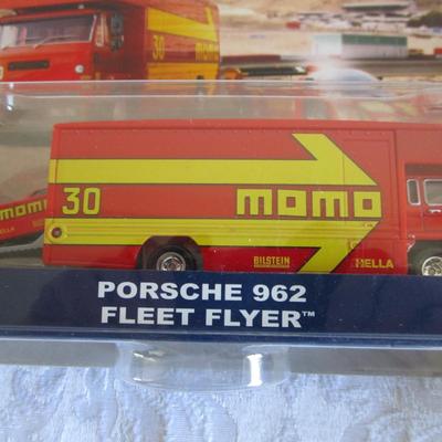 Collectable Hot Wheels Porche 962 Car with Fleet Flyer